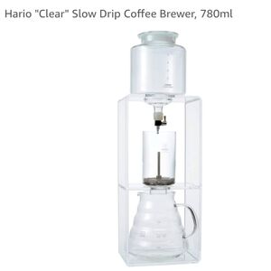 Hario Clear" Slow Drip Coffee Brewer, Retail Price $299.95US